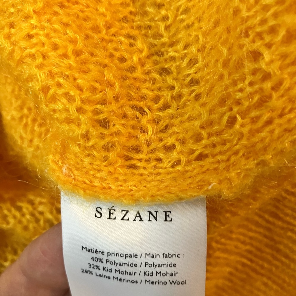 Like new vibrant yellow sweater from Sezane - Picture 4 of 4